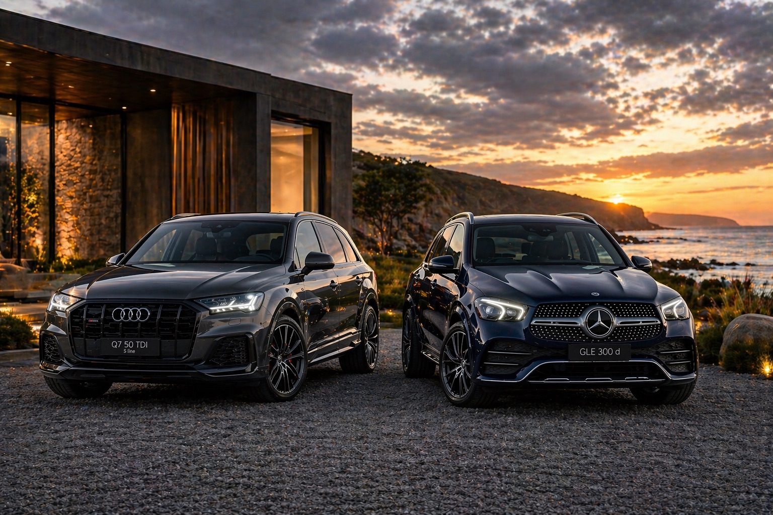 2024 Audi Q7 50 TDI S line vs 2024 Mercedes-Benz GLE300 d: Which Luxury Diesel SUV Is Right for You?